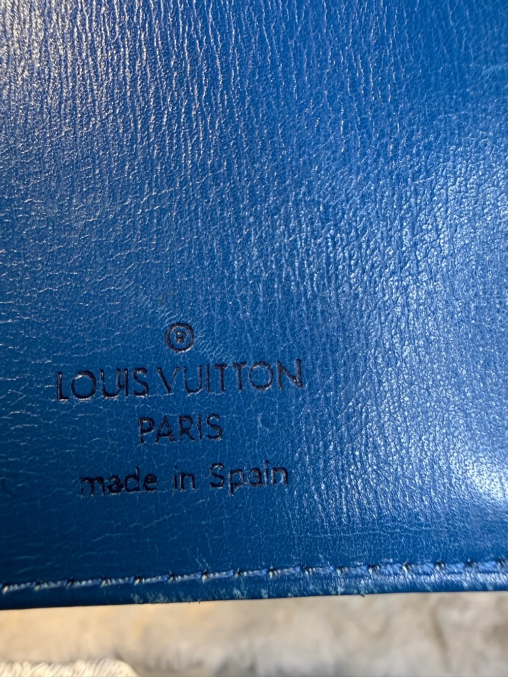 Louis Vuitton Epi Blue Long Wallet Vintage Leather Continental LV - Picture 4 of 12